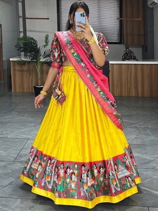 Red and Yellow Color Latest Beautiful Unique Lehenga Choli is Here –  Fashionfy